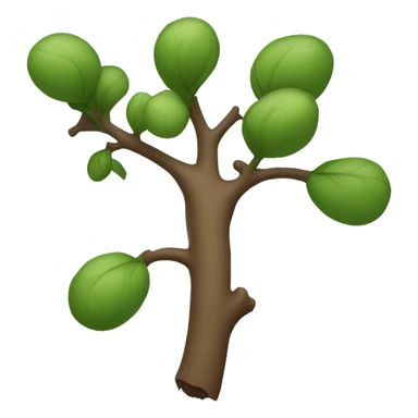 1 (stick) slightly rotate to the left ad has 2 branches sticker