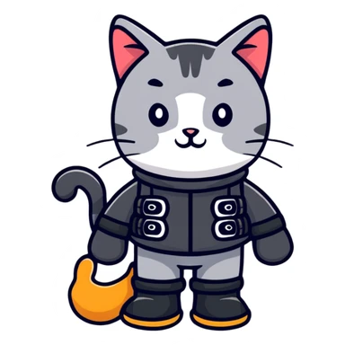 cat in boots sticker