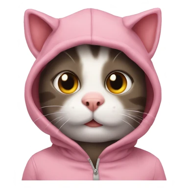 Cat in pig suit sticker