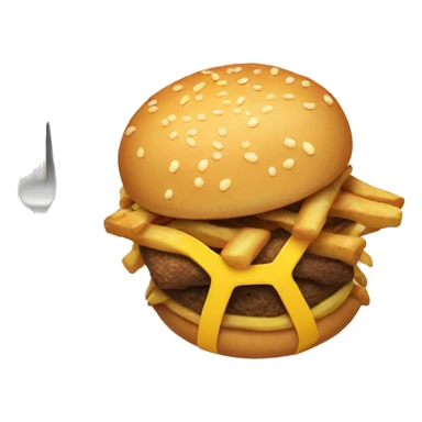 junk food on a plate sticker