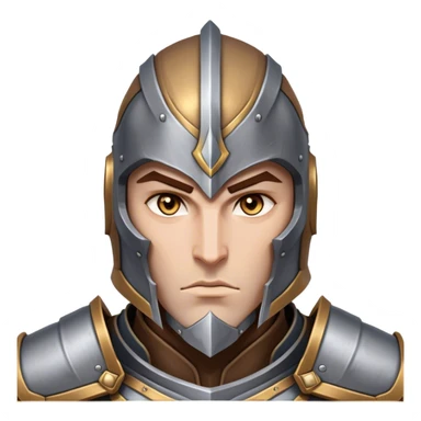 Cinematic Realistic WoW Human Warrior Portrait, head tilted epicly and inquisitively, showcasing a commanding presence and heroic grace. His chiseled features, resolute eyes, and meticulously crafted steel armor with leather accents in harmonious greys and bronzes are rendered with lifelike clarity and dramatic lighting, high shine, epic and awe-inspiring, embodying the spirit of a warrior poised for battle. sticker