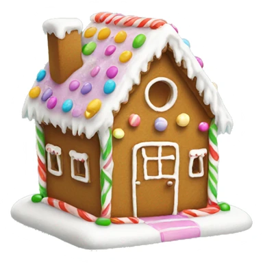 Gingerbread house with gumdrop  sticker