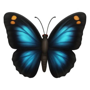 Black hole butterfly sticker