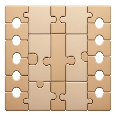 beige puzzle sticker