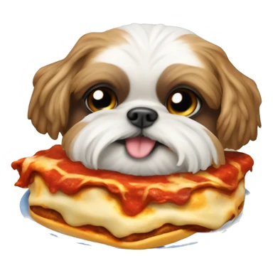 Shit tzu eat lasagne  sticker