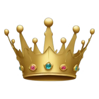 Crown with king written on jr  sticker