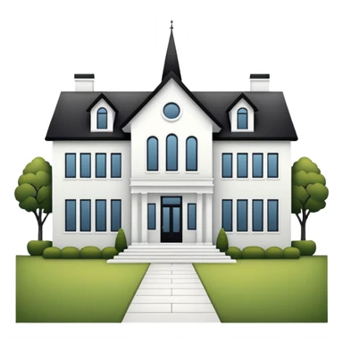 fancy modern minimalist big house sticker