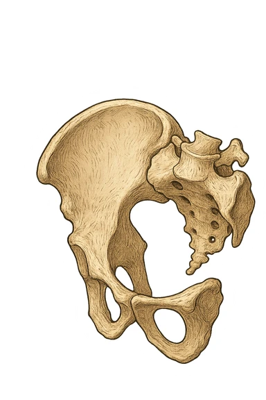 Bacino ruotato in senso orario sticker