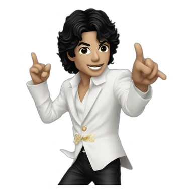 Michael Jackson saltando sticker