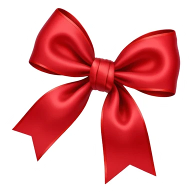 Cherry red bow sticker