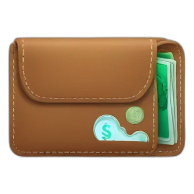 wallet with crypto sticker
