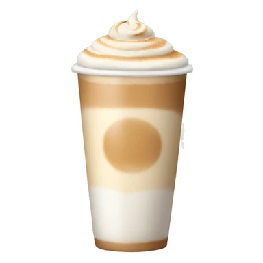 Cream latte sticker