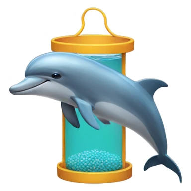 dolphin feeder sticker