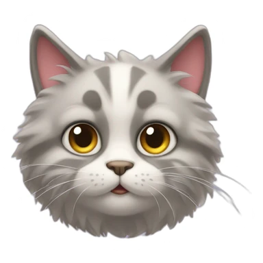 Poof cat sticker