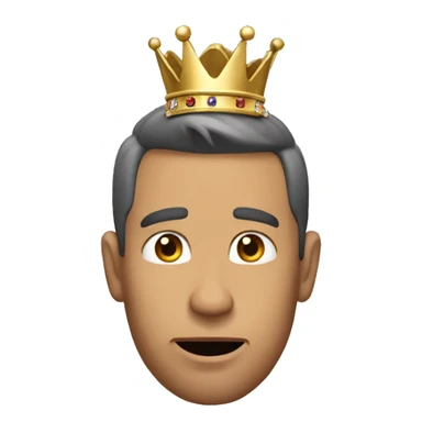 Man dropping the crown  sticker