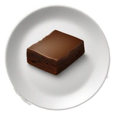 Brownies on a plate only sticker