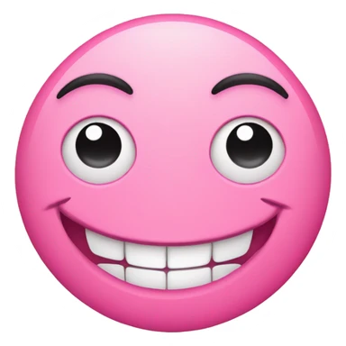 Smirking emoji face with pink nails  sticker