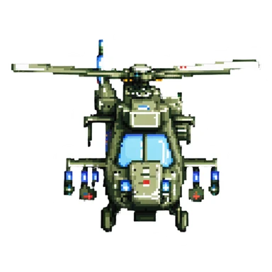 military helicopter Apache sticker