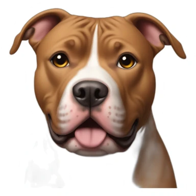 Pitt bull Brown sticker