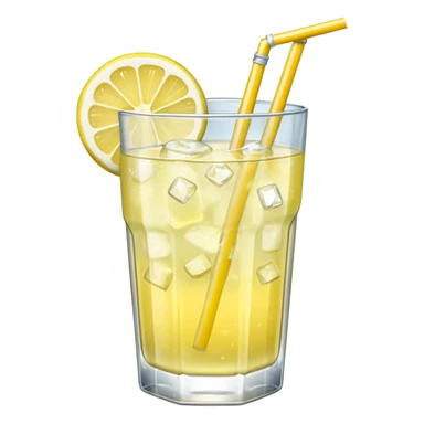 cold lemonade with ice sticker
