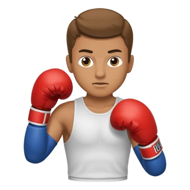 guy workout boxing  sticker
