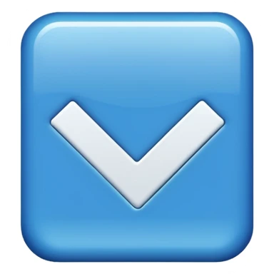 Checkmark in blue box sticker