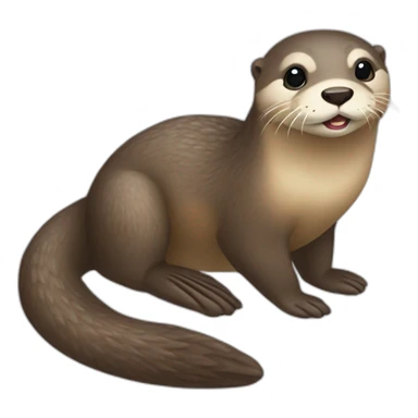 loutre qui s'appelle sanssans sticker