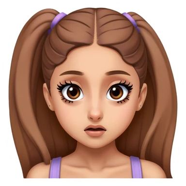Ariana grande rolling her eyes  sticker