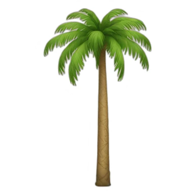 Tall palm with human head on top sticker