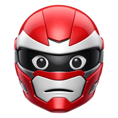 Red power ranger emoji sticker