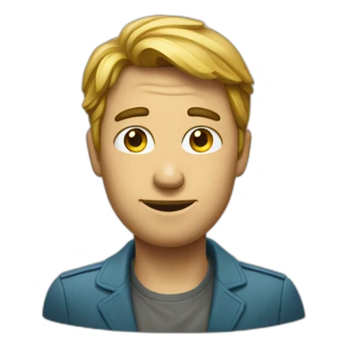 Un homme pomme sticker