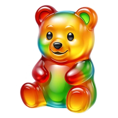 transparent gummy bear sticker