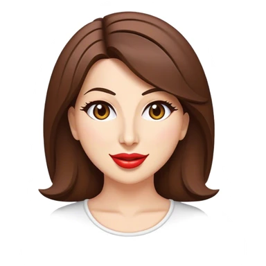 Cinematic Realistic Nancy Ajram Pop Culture Emoji, depicted with a charismatic modern portrayal of the celebrated singer rendered with crisp detail and energetic lighting. sticker