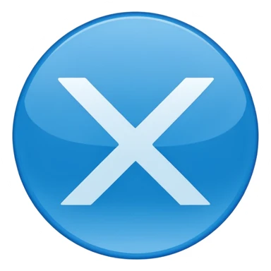 A check mark in a completely blue circle like a max sticker