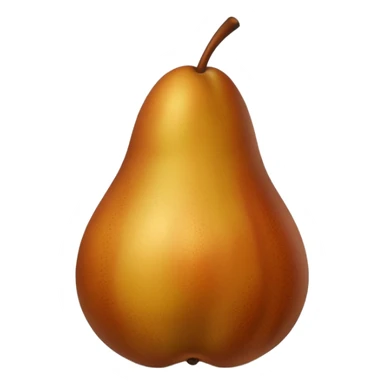 pear brown sticker