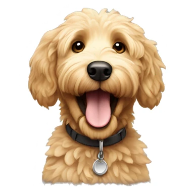 Golden doodle excited  sticker