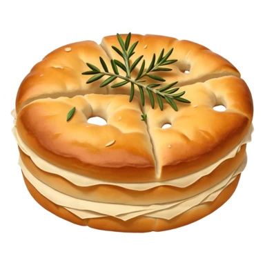 round focaccia sticker