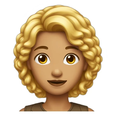 Métisse cheveux bruns sticker