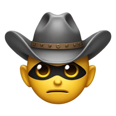 Alien wearing cowboy hat sticker