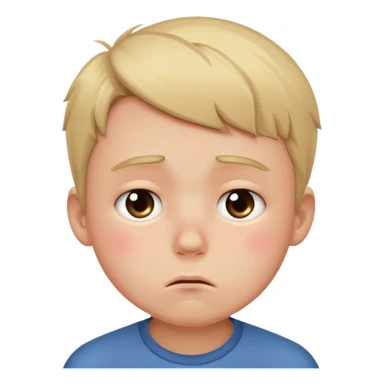 Ashamed emoji boy sticker