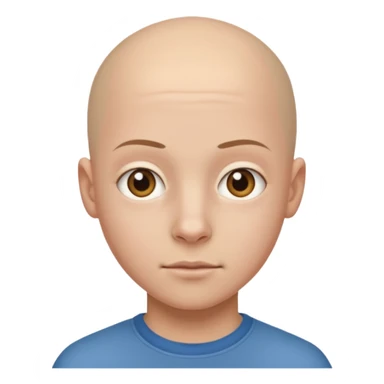 bald teenager sticker