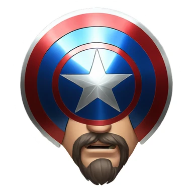 captain america shield sticker