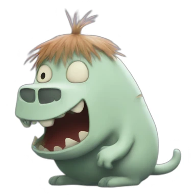 zombi moomin sticker