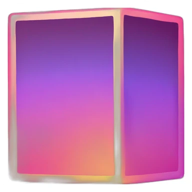 cube with gradient sticker