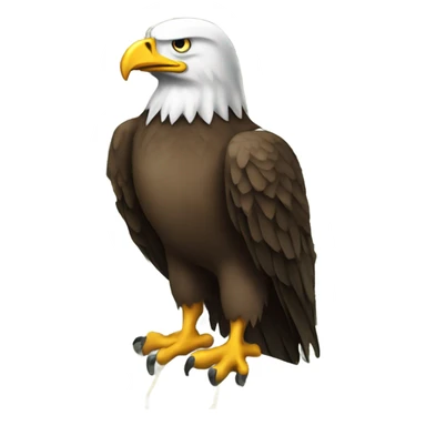 Eagle with lots of cash sticker