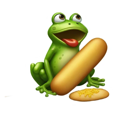 frog with corndog sticker
