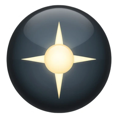 dark gray point of light sticker