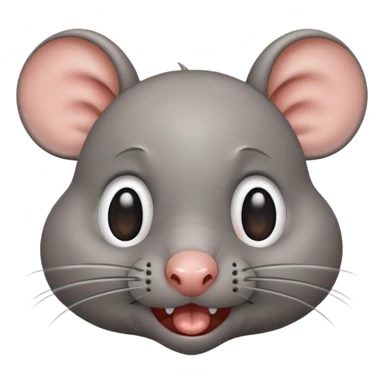 A rat crying in happiness  sticker