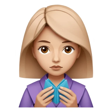 the woman who does origami sticker