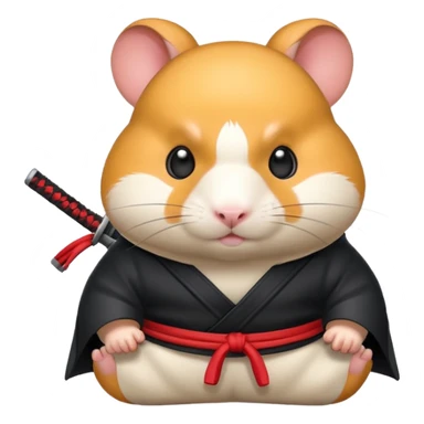 ninja hamster sticker